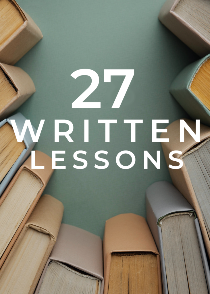 27 written lessons