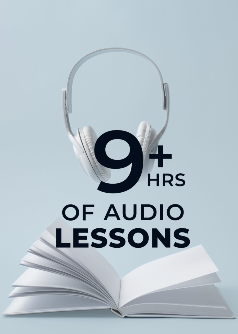 9+ hours of audio lessons