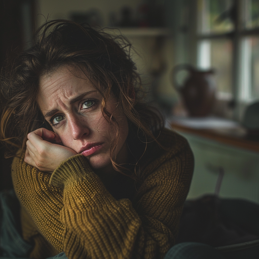 Weary person representing empty follow-through